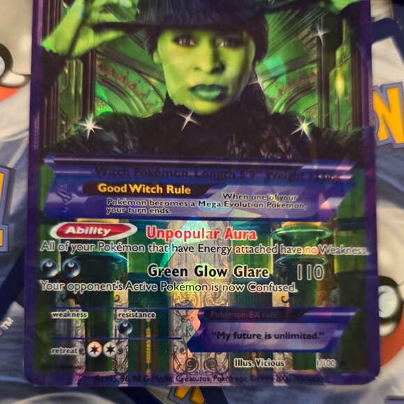 Elphaba Pokemon Card - Wicked - Picture 4 of 13